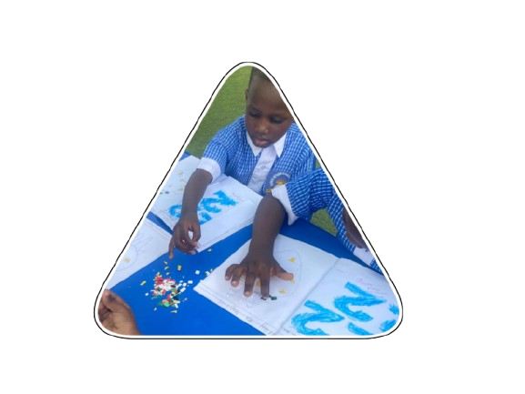 Children learning and playing