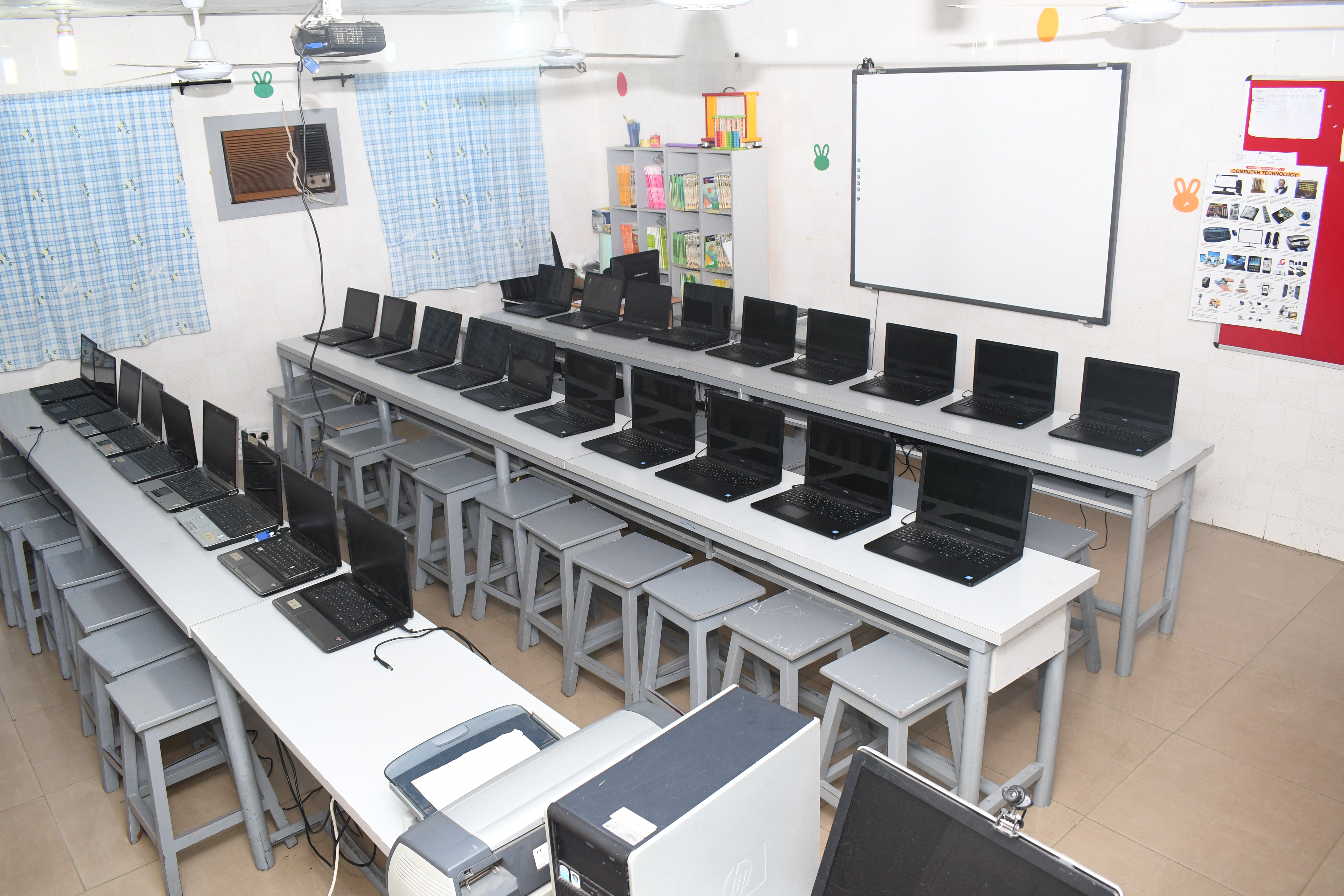 Children coding in ICT Club at Sunrice International School